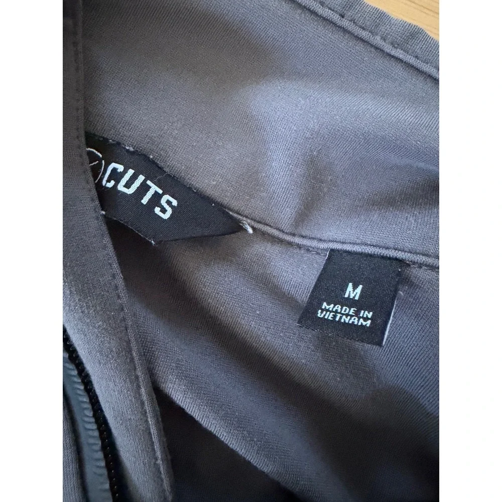 Cuts Clothing Mens Quarter Zip‎ Pullover Gray Pyca Pro L1150 Size Medium